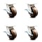 Service Caster 5 Inch Kingpinless High Temp Phenolic Wheel Swivel Caster Set with Brakes SCC SCC-KP30S520-PHRHT-SLB-4 - alternate 1